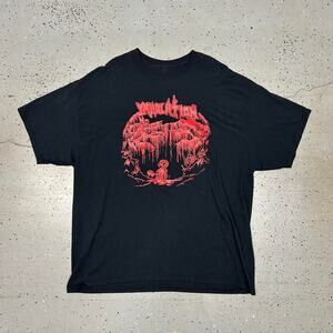 Y2K Black and red Immolation band tee